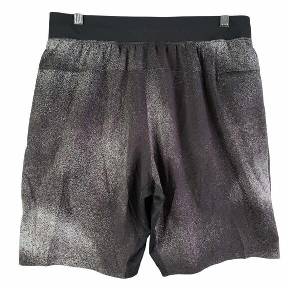 Lululemon Shorts Lined Surge Black Speckled Men’s Size Large L - Picture 3 of 9